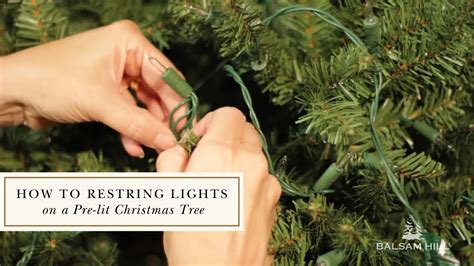 restring lights   pre lit christmas tree youtube