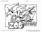 Coloring Zoo Pages Animals Critters Printable Color Print sketch template