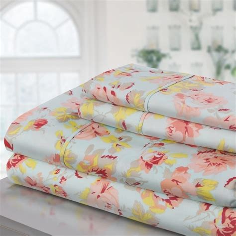 shop superior  thread count deep pocket printed cotton sheet set
