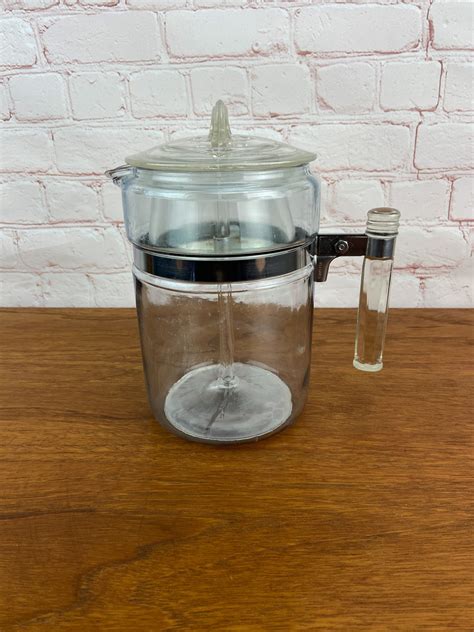 pyrex percolator  cup pyrex coffee pot classic coffee pot glass coffee percolator
