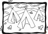 Capanne Indiani Tipi Disegno Indiane Wigwams Stampare Supercoloring sketch template