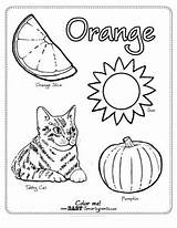 Orange Coloring Pages Preschool Worksheets Color Sheet Worksheet Colors Kindergarten Activities Goodies Printable Kids Otto Template Other Designlooter Green Writing sketch template