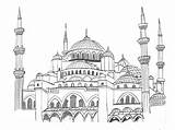 Mosque Mosk Faisal Moschee Zeichnen Masjid Hochwertigebilder Frieda sketch template