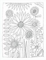 Coloring Pages Wildflowers Garden Japanese Flower Wildflower Adult Wild Book Color Getdrawings Printable Getcolorings Drawing sketch template