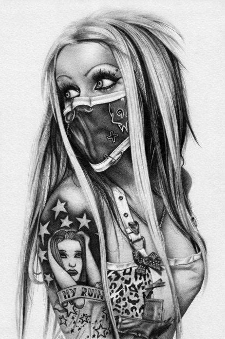 Thought This Was A Cool Drawing Girl Tattoos Lowrider