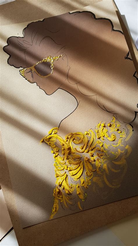yellow yellow couture fashion illustration collage fashion sketches fashion portfolio