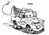 Mater Tow Coloring Pages Sir Car Old Color sketch template