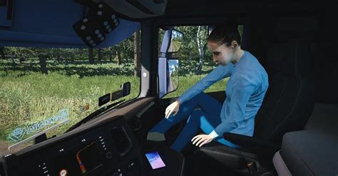Animated Female Passenger In Truck With You V2 0 1 Ets