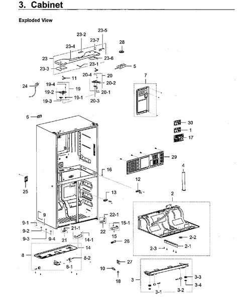 samsung refrigerator parts diagram