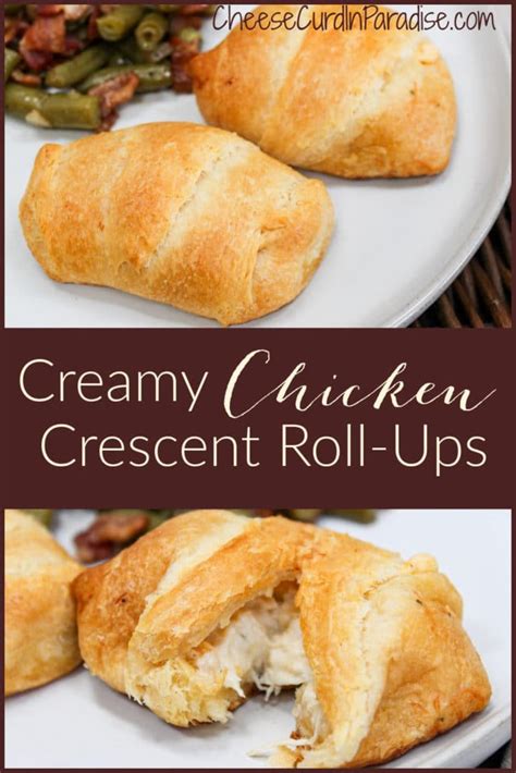 Creamy Chicken Crescent Roll Ups Perfect For A Weeknight Dinner