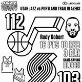 Utah Grizzlies Sheet Gobert Rudy sketch template