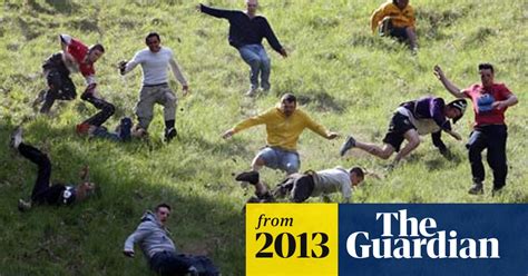American Flies In To Win Gloucestershire Cheese Rolling Contest Uk