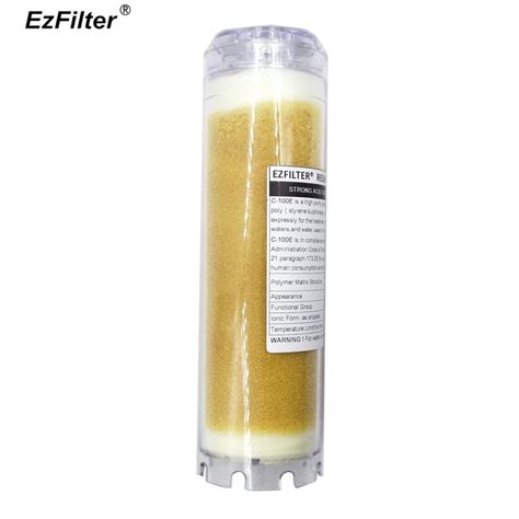 ro filter cartridge transparent  resin filter water softener ion exchange resin fit