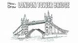 Bridge Tower London Drawing Draw Drawings Paintingvalley sketch template
