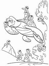 Nemo Coloring Finding Squirt Pages Getcolorings Getdrawings Printable sketch template