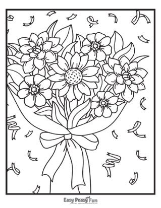 flower coloring pages  printable sheets