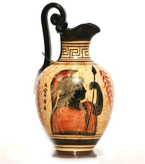 Ceramic Vase Pot Pottery Greek Black Figure Painting