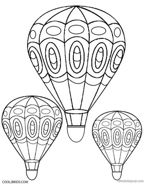 balloon coloring pages  getdrawings
