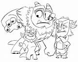 Trollhunters Pages Draal Blinky sketch template