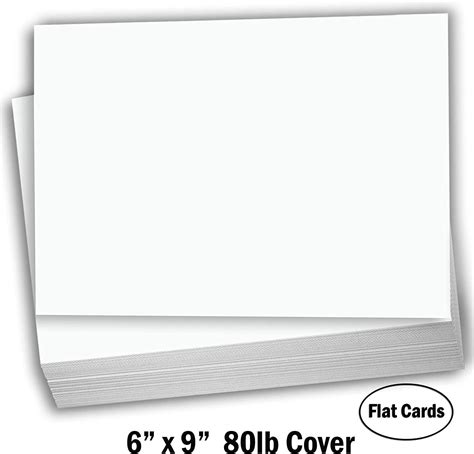 hamilco white cardstock paper  blank index cards card stock lb