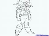 Coloring Pages Dragon Ball Kamehameha Goku Gif Ss4 sketch template