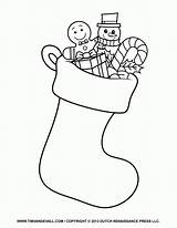Stocking Christmas Coloring Pages Clipart Template Stockings Printable Color Name Templates Kids Drawing Paper Clip Create Print Plain Ornaments Decorations sketch template