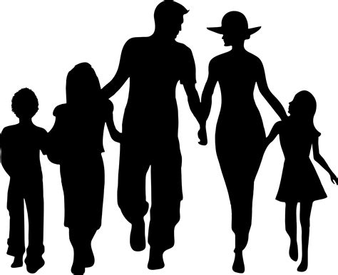 family silhouette clip art family cartoon png