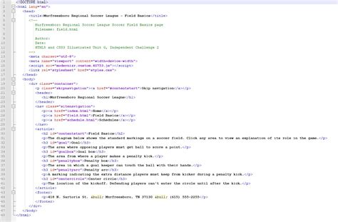 solved html css unit  independent challenge  indep