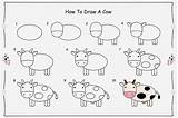 Cow Draw Easy Kids Drawings Step Drawing Tutorials Toddlers Steps Simple Cartoon Animal Perspective Point Do Paintingvalley Musely Cool Cute sketch template