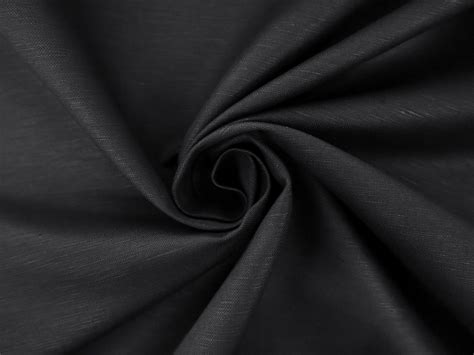 linen cotton blend  black bj fabrics