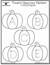 Tracing Pumpkin Alphabet Printables Uppercase Lowercase Worksheets Abc Counting Fall Preschool Printable Letter Halloween Thanksgiving Pages Sheets Book Sight Words sketch template