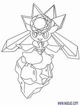 Coloring Pages Pokemon Mega Diancie Xerneas Getcolorings Boys Color Hoopa Print sketch template