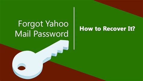 forgot yahoo mail password how to recover it