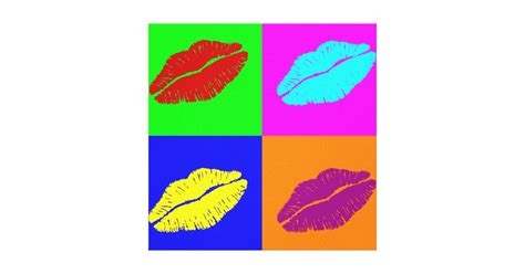 Lipstick Kisses Wrapped Canvas