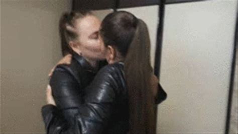 Lesbians Sexy Kiss And Hug In Leathers Secret Fetish Clips4sale