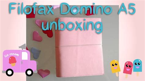 filofax domino soft  unboxing youtube