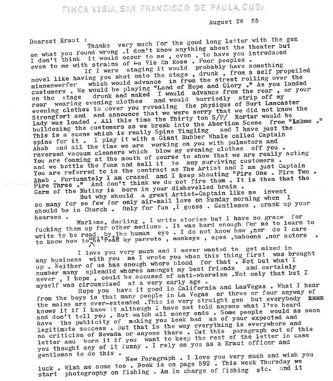 Dearest Kraut Ernest Hemingways Bizarre And Intense Sex Letter To