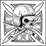 Rebel Flag Drawing Behance Iron Cross Skull Getdrawings Pinstriping Shirt Helmet Until Death True Motorcycle sketch template