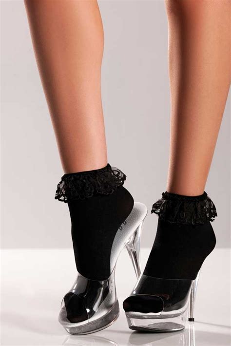 Adult Women Lace Top Ankle Socks Sexy Hosiery Ebay