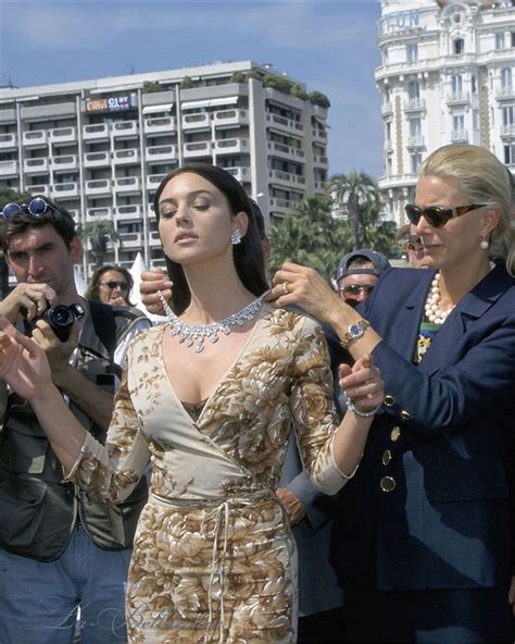 Monica Bellucci Attending The Cannes Film Festival In 1997