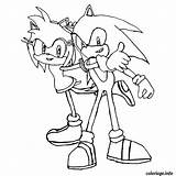 Sonic Amis Ausmalbilder Exe Printablefreecoloring Hedgehog Ohbq Jecolorie sketch template