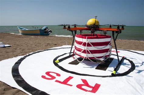 quadcopter  deliver life preservers  full minute faster   human lifeguard uav