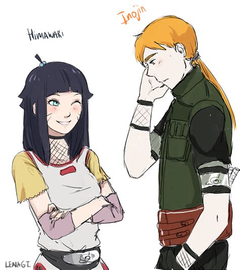 Himawari And Inojin Casal Anime Anime Naruto Personagens