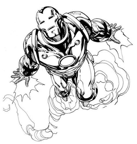 flying iron man coloring page heros villians   pinterest