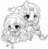 Chibi Cute Coloring Pages Anime Dragon Girl Template Girls sketch template
