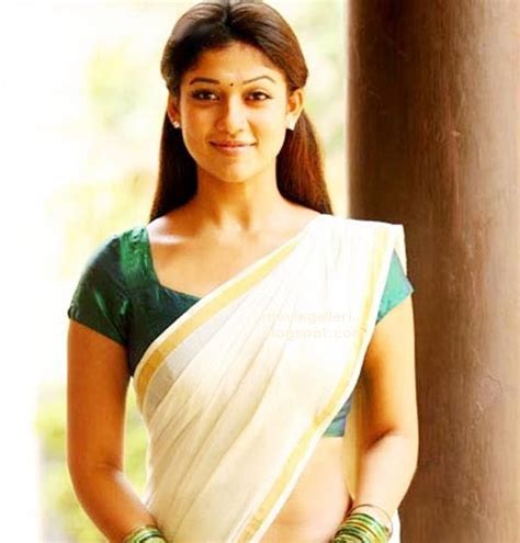 filim actress nayanthara in kerala type saree hot photos