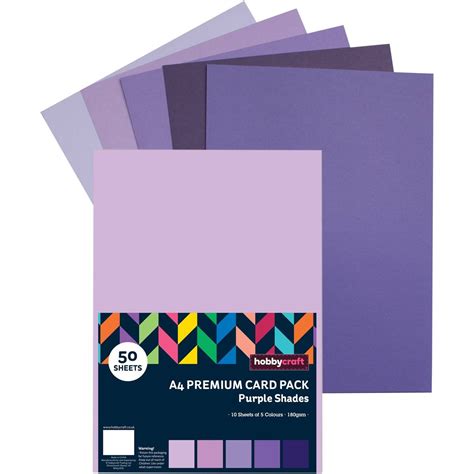 purple premium card   pack fun arts  crafts personal cards