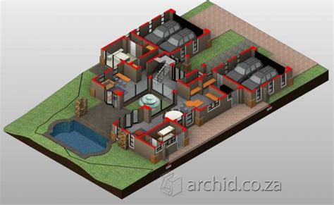 bedroom house plan south africa  room house plans archid