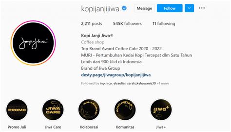 contoh bio instagram bisnis makanan jualan makanan properti optimasi akun udin blog