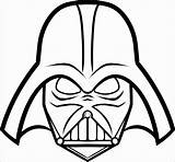 Vader Darth Coloring Head Face Pages Coloringbay sketch template